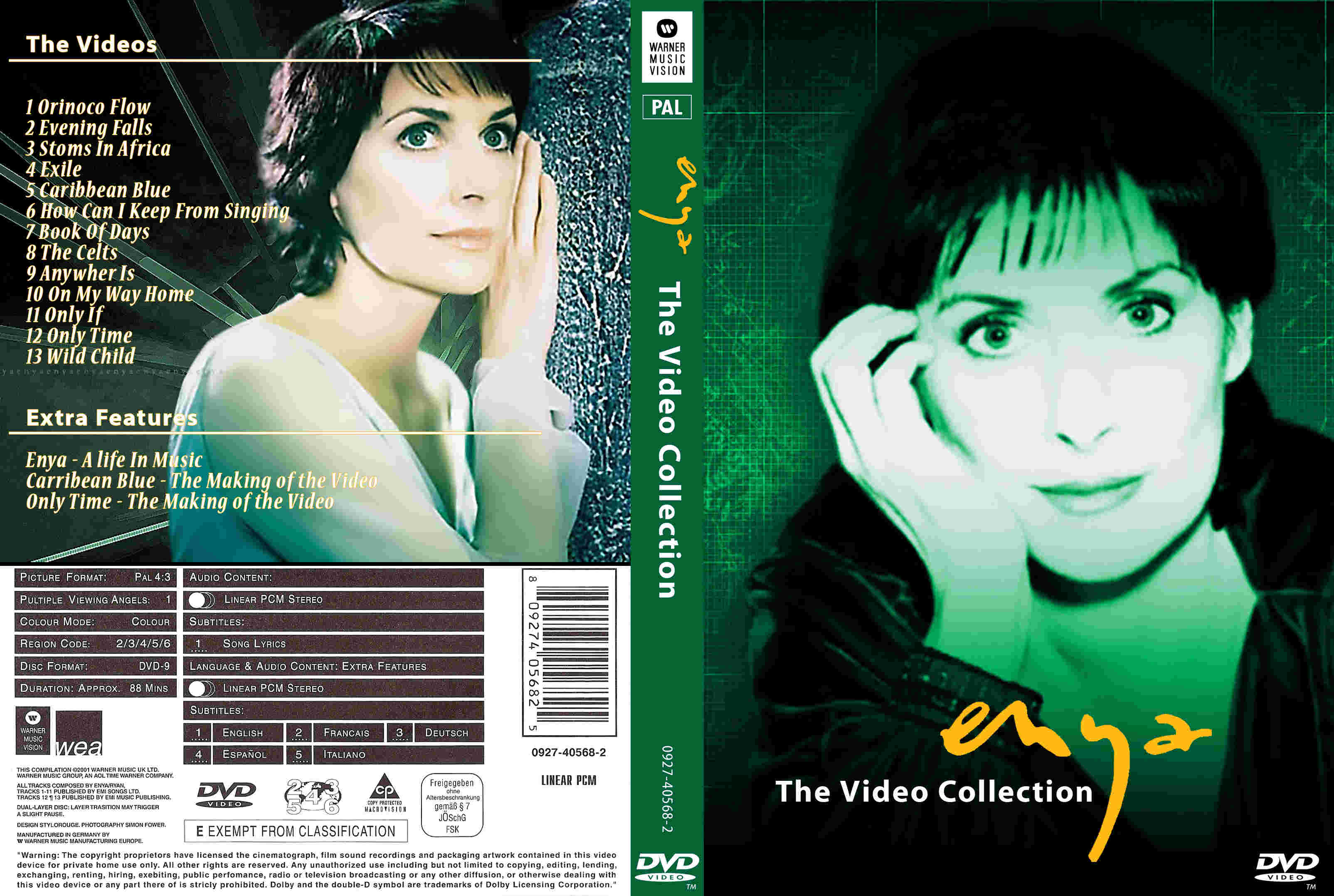 Enya The Video Collection : Front | DVD Covers | Cover Century | Over 1 ...